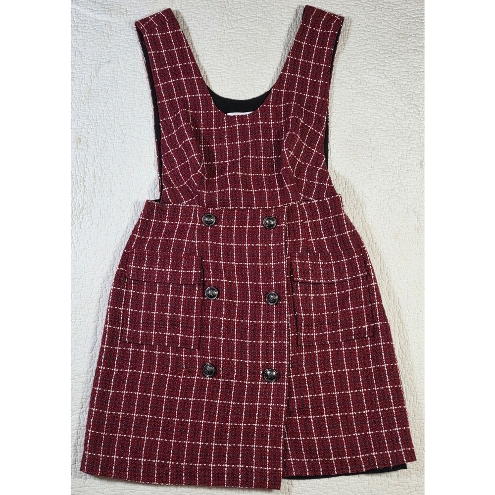 Joe Fresh Red Plaid Jacket & Skirtall Dress Set - Picture 2 of 16